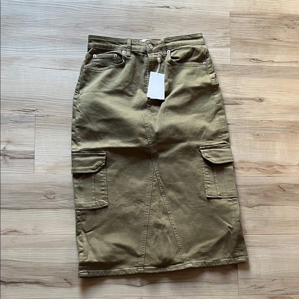 Rails Khaki Pencil Skirt